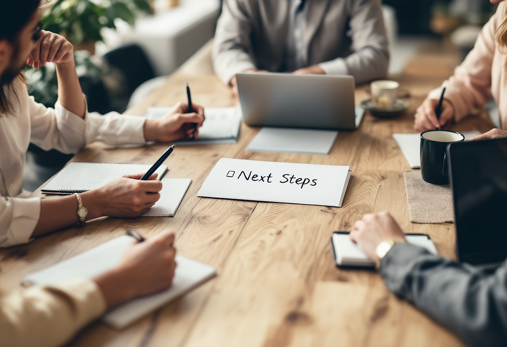 次のアクション